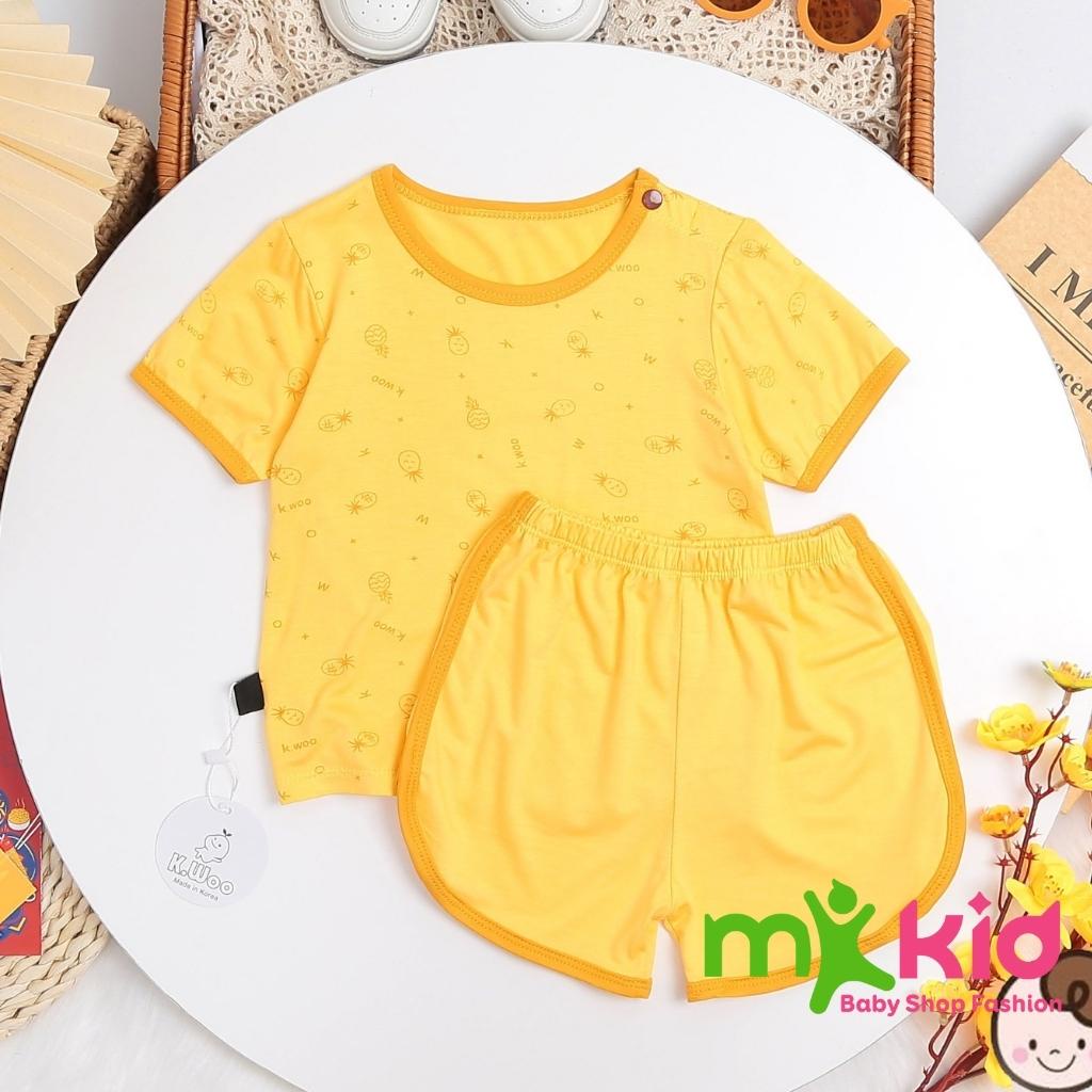 Bộ quần áo cộc tay MK KID cho bé trai bé gái chất thun lạnh họa tiết trái thơm xinh xắn mềm mịn mặc cực mát mùa hè - CTT