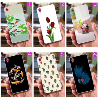Ốp lưng Vivo Y91C (dẻo viền trắng trong) - Cá Chép, Tulip, Heo Cartoon, Đại Bàng