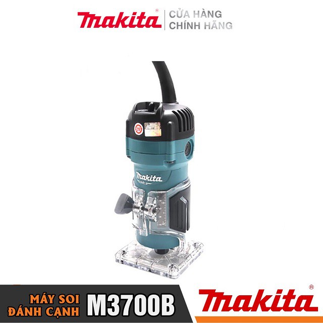 [Chính Hãng] Máy Phay (Đánh) Cạnh Makita M3700B (530W-6MM) Bảo Hành Tại Các TTBH Toàn Quốc