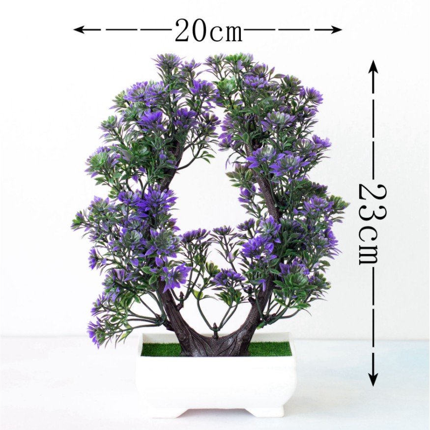 Chậu Cây Giả nhân tạo FREESHIP Chậu Cây mini kèm chậu - Để Bàn Siêu Đẹp