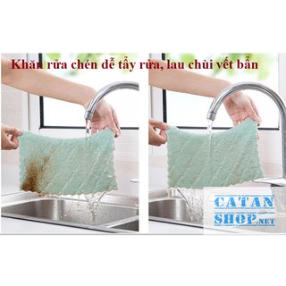 [LOẠI XỊN] Combo 10 Chiếc Khăn Lau Chén Bát Đa Năng, Khăn lau chùi nhà bếp sạch mượt dễ giặt sạch, thấm hút cực tốt