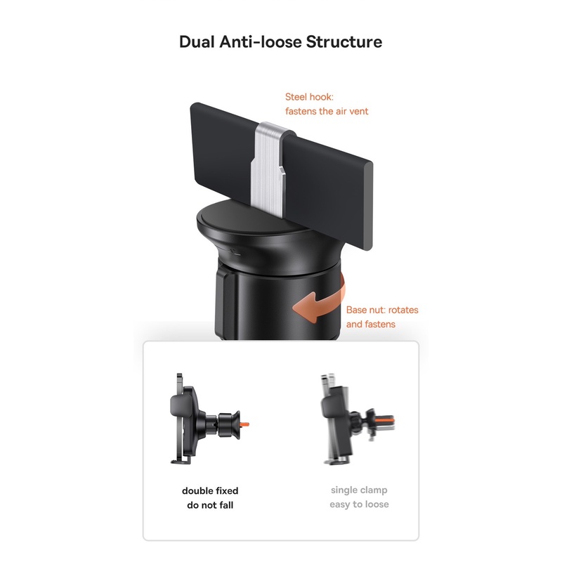 Giá đỡ điện thoại không dây Baseus kích thước 4.7-7.5 Inch dùng trong xe ô tô tiện dụng
