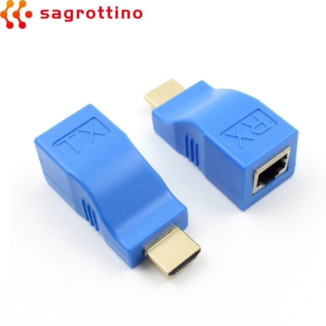 Cáp Nối Dài Hdmi 4k Rj45 Sang Lan 30m Cat5E / 6 Utp Lan Ethernet Cho Hdtv Hdpc