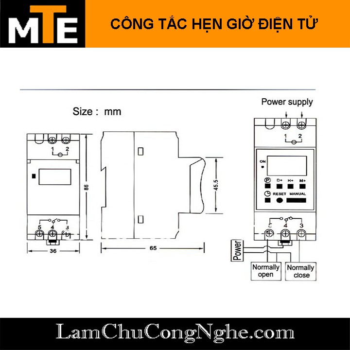 CÔNG TẮC HẸN GIỜ ĐIỆN TỬ LẬP TRÌNH THC15A