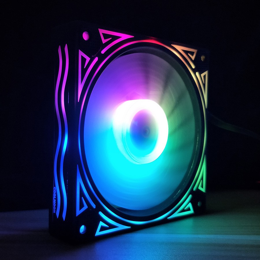 Quạt Coolmon Huge Waves LED RGB đầy đủ Hub và Remote