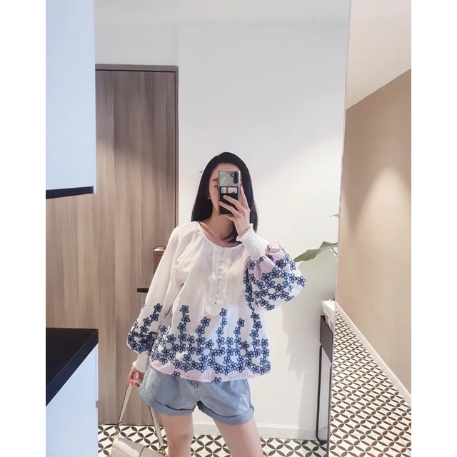 AfterBefore | Quần Shorts Denim Xếp Ly 2 Màu