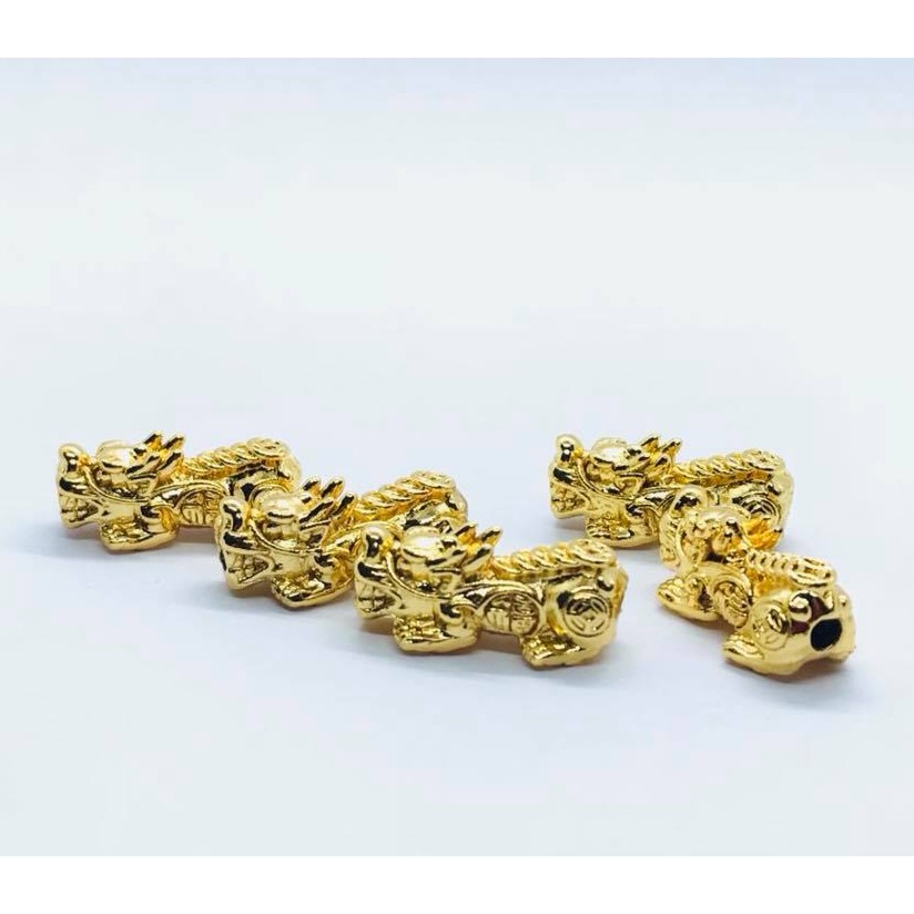 Charm tỳ hưu kim tiền mạ vàng,mạ bạc phong thủy cầu tiền tài,sức khỏe (hàng có sẵn)