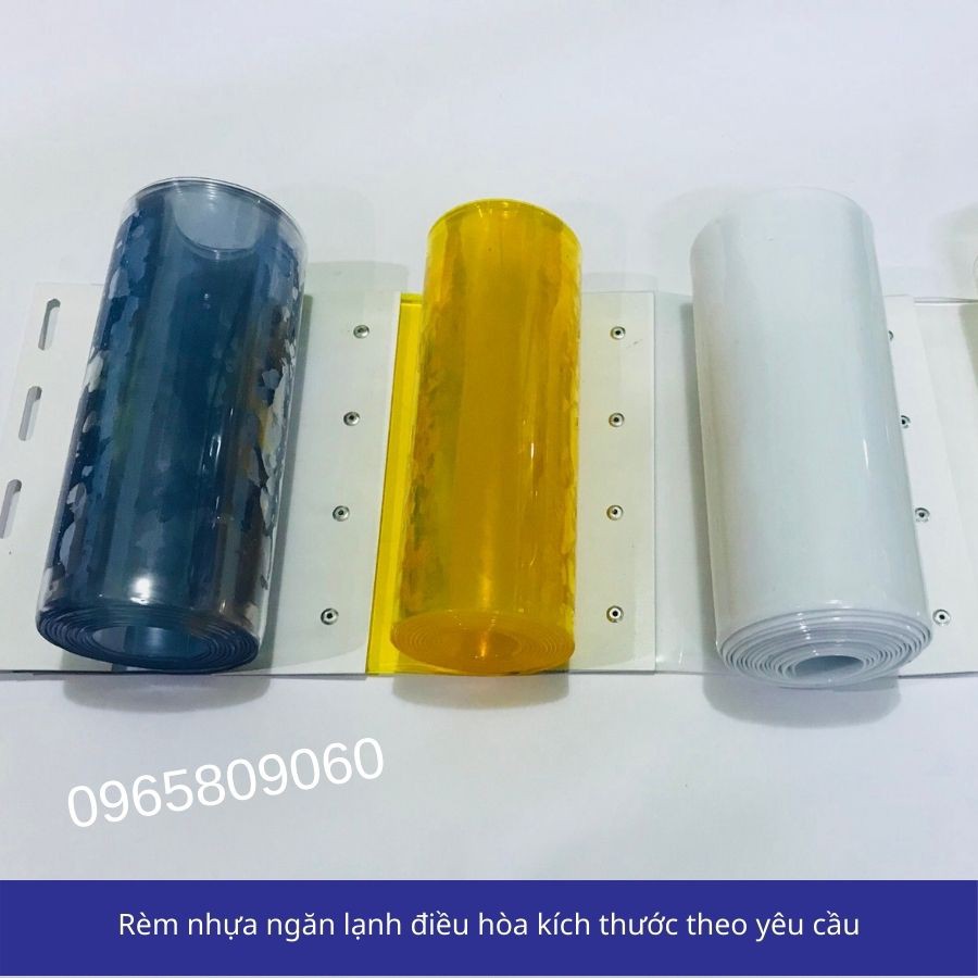 Cuộn nhựa PVC Tiêu Chuẩn - Các Màu bản rộng 20mm (Rèm nhựa ngăn lạnh - ngăn côn trùng - rèm điều hòa)