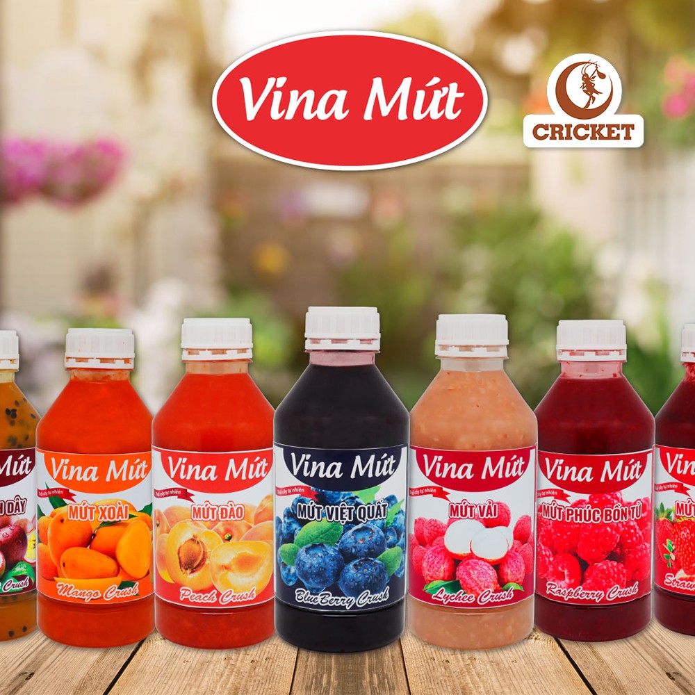 Sinh Tố Vina Mứt - Mứt Sinh Tố Trái Cây Vina Chai 1 lít Đủ Các Hương Vị