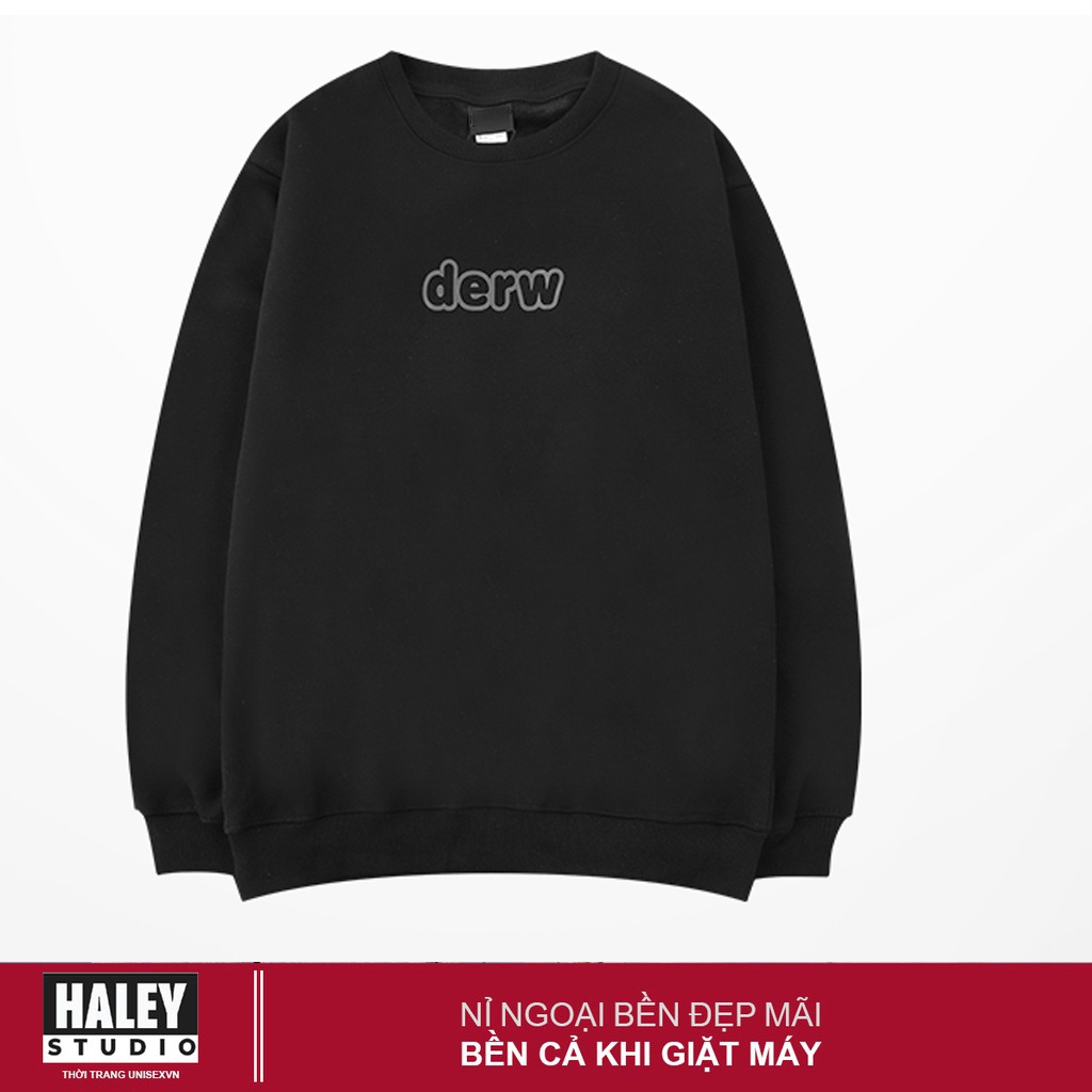Áo Sweater Nam Nữ unisex HALEY DERW phong cách Hàn Quốc cá tính, Chất nỉ bông đẹp mã HD222 Áo Nỉ Nam Nữ | BigBuy360 - bigbuy360.vn