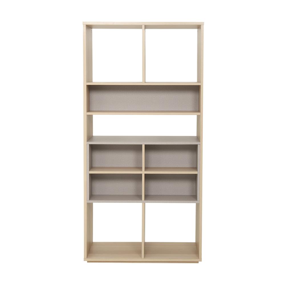 HomeBase FURDINI Kệ gỗ ép có 6 tầng và 10 ngăn LAZIO Thái Lan W80xH160xD40cm màu gỗ sồi