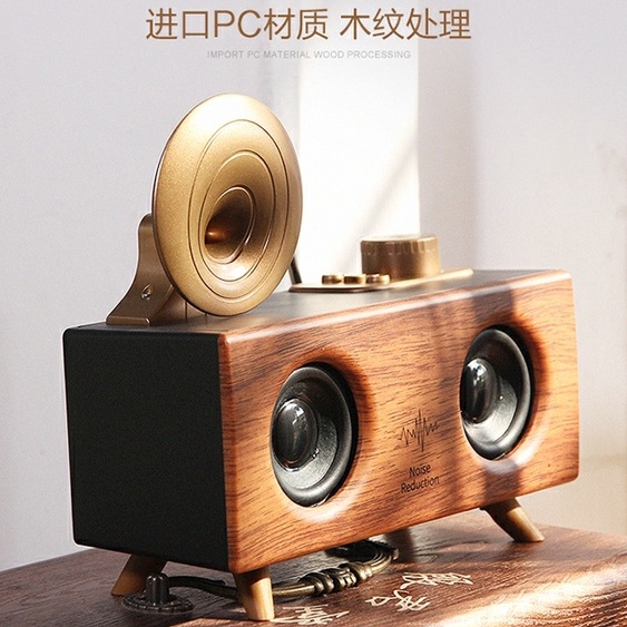 Loa bluetooth Apollo B6 Super Bass - Loa bluetooh phong cách cổ điển retro trang trí nhà, quán cafe, nhà hàng