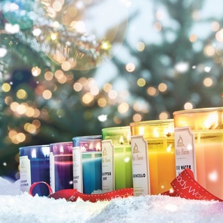 NẾN THƠM THƯ GIÃN 3 Bấc BATH AND BODY WORK WHITE BARN CHRISTMAS VERSION