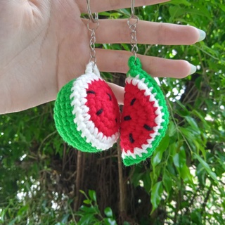 🍓Móc khoá hình trái cây (dâu tây,🍉 quả dưa hấu) LEN handmade