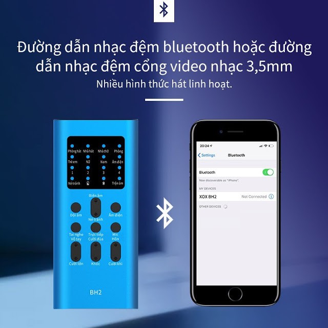 Sound Card XOX BH2 Tiếng Việt chính hãng chuyên livestream