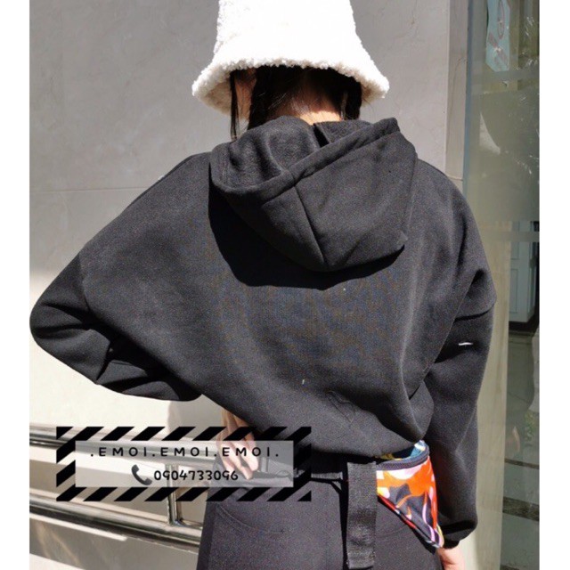 [Ulzzang Fashion] Croptop bo chun có mũ phong cách hàn quốc [100% ảnh thật] | BigBuy360 - bigbuy360.vn