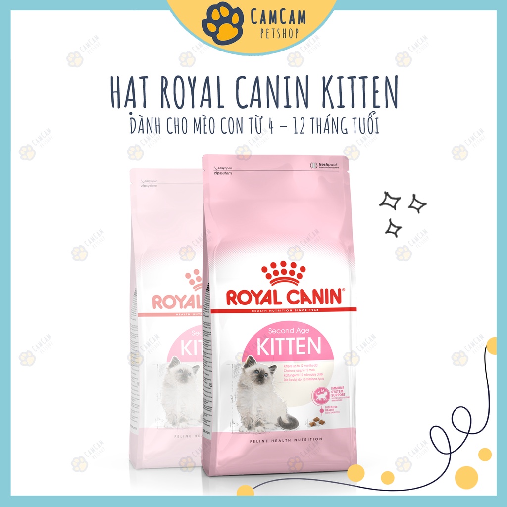 Thức ăn hạt cho mèo con Royal Canin Kitten Gói 2kg - Hạt Royal Canin Kitten, Thức ăn khô cho mèo con