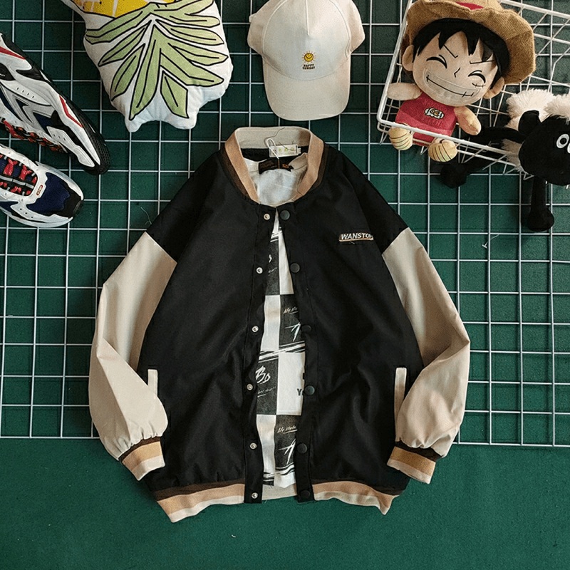 Áo Khoác dù nam nữ Bomber Bóng Chày WANS TP06 Siêu Cá Tính  - ĐĂNG QUANG FASHION