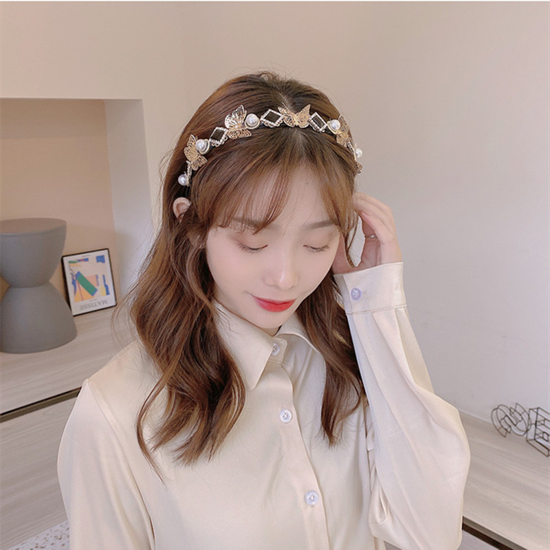 Cài tóc đính ngọc trai giả phong cách retro Hàn Quốc cho nữ