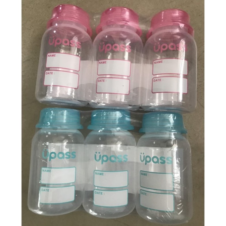 Bộ 3 bình trữa sữa cổ hẹp 125ml UPASS UP0101W