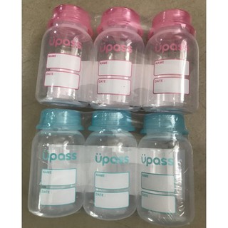 Bộ 3 bình trữa sữa cổ hẹp 125ml UPASS UP0101W (Màu Hồng)