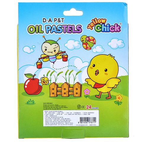 Sáp dầu Dooly Hộp giấy,Sáp Con gà, Dooly Oil Pastel-Dụng cụ vẽ Tâm Tâm