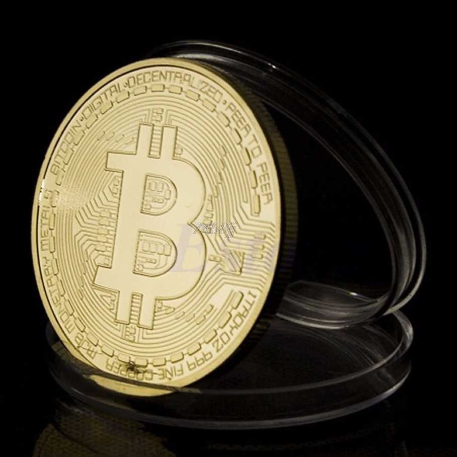 Gold Plated Bitcoin Miniature