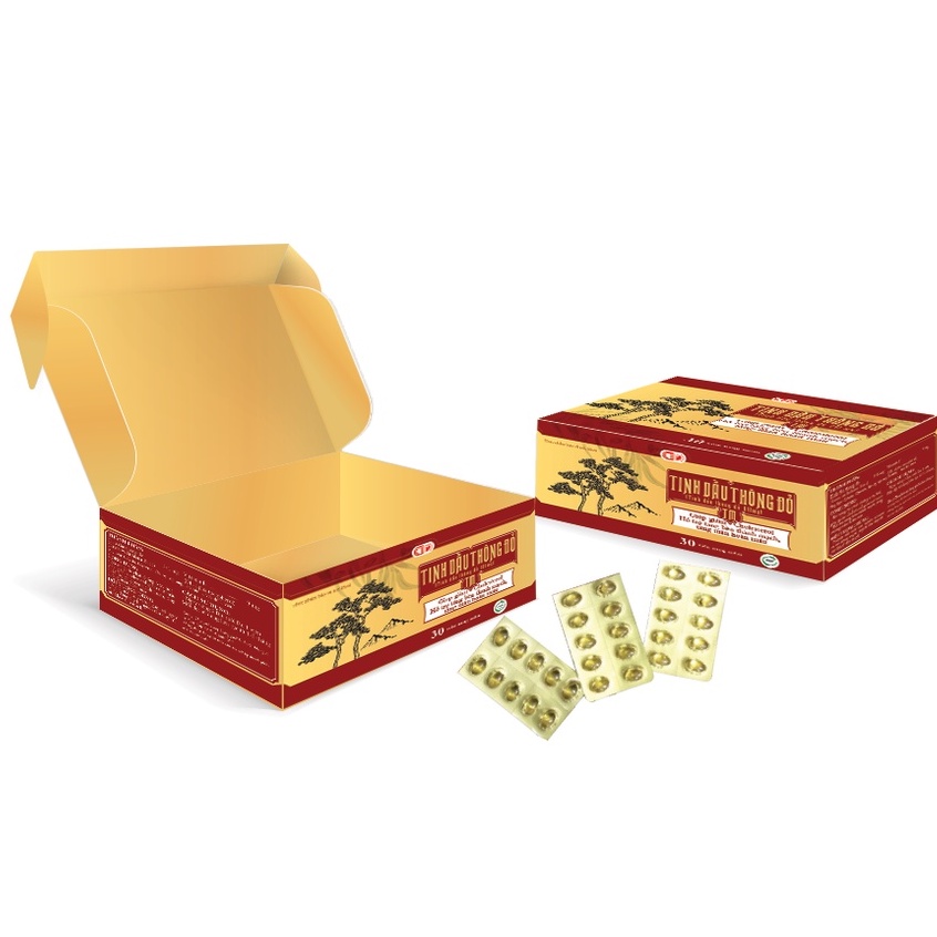 TINH DẦU THÔNG ĐỎ TM – Hỗ trợ tăng bền vững thành mạch, tăng cường tuần hoàn máu, giảm mỡ mãu (30 viên)