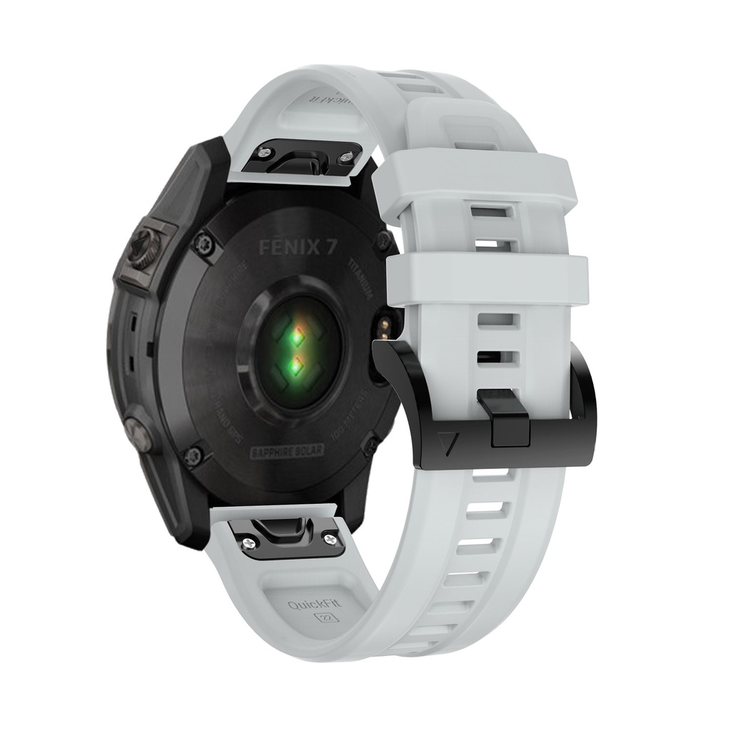 Dây Đeo Tay Bằng Silicone 22MM Cho Đồng Hồ Thông Minh Garmin Fenix 7 6 6 Pro 5 5 Plus/Garmin EPIX/Instinct 2/Descent G1 S62/S60/945/935