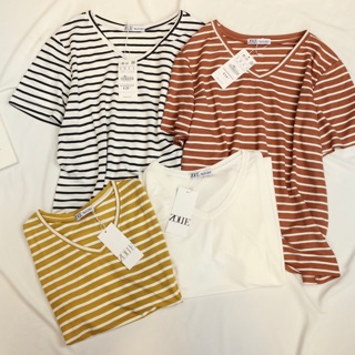 Pull kẻ cổ tim xuất dư