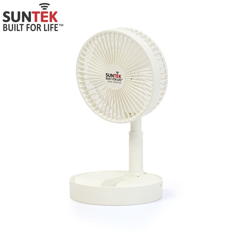 Quạt Sạc Tích Điện Để Bàn Gấp Gọn SUNTEK S2028/2058 - Công suất 12W chạy 4-6 giờ liên tục - Bảo hành Chính hãng 12 tháng