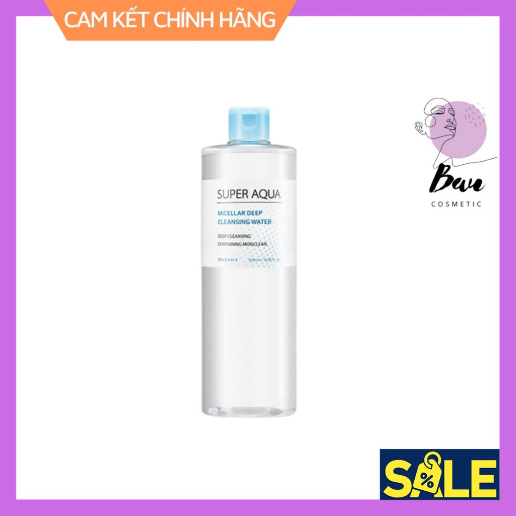 Nước Tẩy Trang Dịu Nhẹ Cho Da MISSHA Super Aqua Deep Cleanser 500ml
