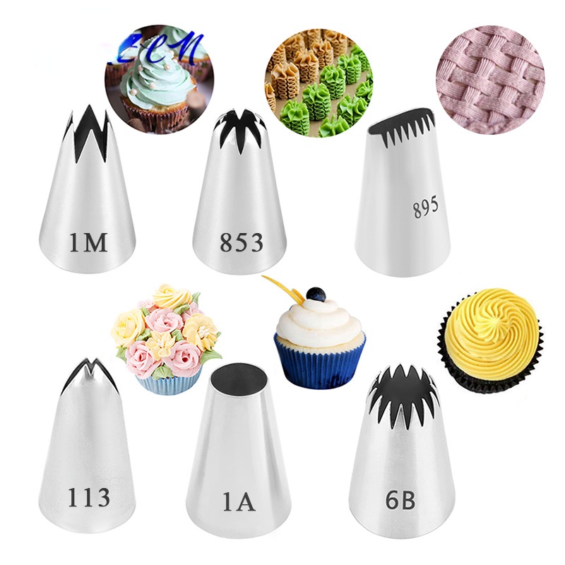 1 Đầu Bắt Bông Kem Trang Trí Bánh Bằng Thép Không Gỉ