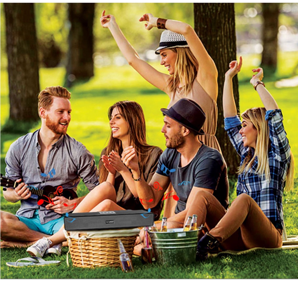 Loa Vi Tính SoundMax SB-203 2.0 12W Bluetooth 5.0 - Hàng Chính Hãng