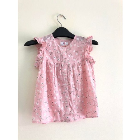 ÁO HOA NHÍ MÀU HỒNG, XANH CHO BÉ GÁI SIZE 90-130