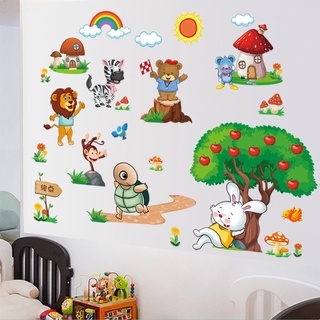 Decal dán tường Rùa và Thỏ