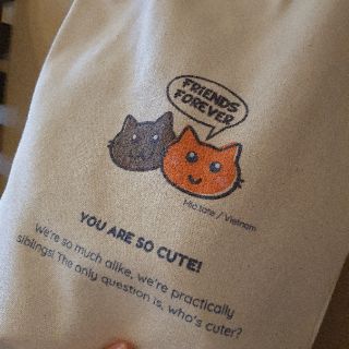 Tote mèo Friends forever