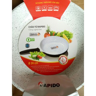 Chảo đá Rapido men Đức chống dính siêu bền