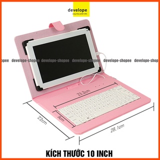 Combo bao da bàn phím kèm chuột + lót chuột cho điện thoại, máy tính bảng từ 10 inch cho hệ điều hành Androd