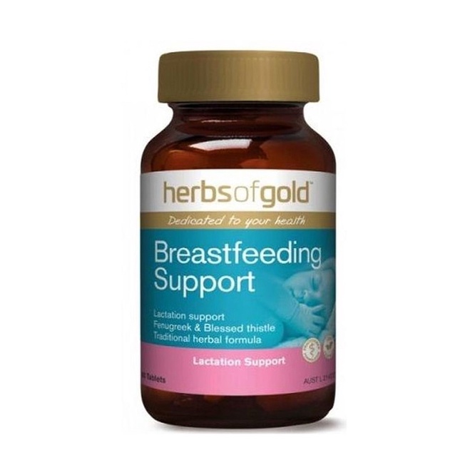 Viên uống lợi sữa Herbs of Gold Breastfeeding Support của Úc 60 viên