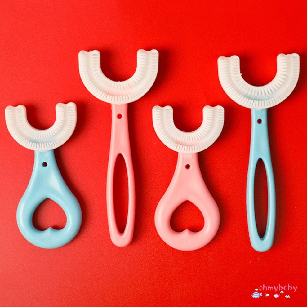 Bàn chải đánh răng U Shaped Kids Bàn chải đánh răng Thực phẩm Bàn chải đánh răng silicon mềm [8/6]