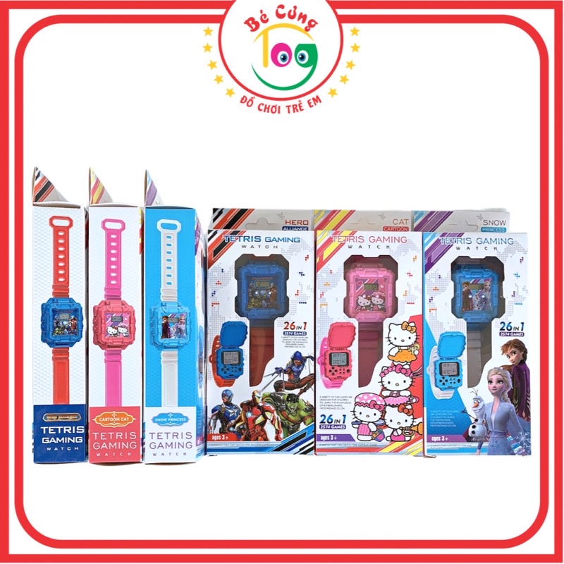 Đồ Chơi Đồng Hồ Đa Năng Vừa Xem Giờ Vừa Chơi Game Tetris Dành Cho Bé