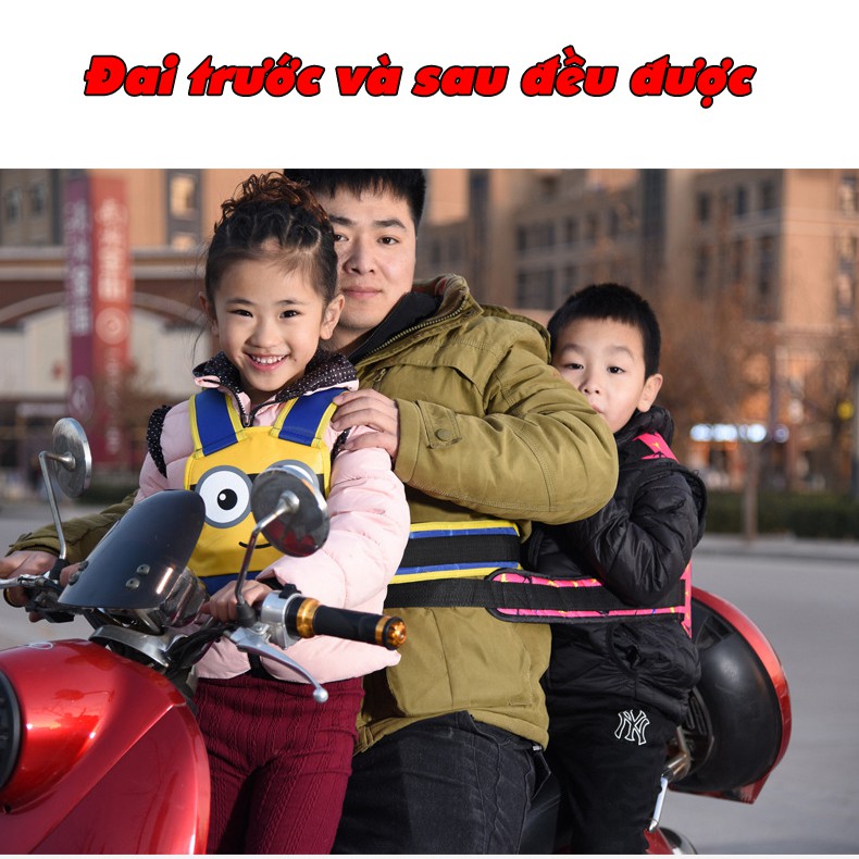 Đai đi xe máy cho bé 1-10 tuổi Dodoto, đeo vai, thắt lưng, đai ngực, Kiki shop – >>> top1shop >>> shopee.vn 🛒🛍🛒