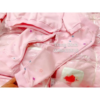 Sét bộ nỉ HM pony hồng cho bé
