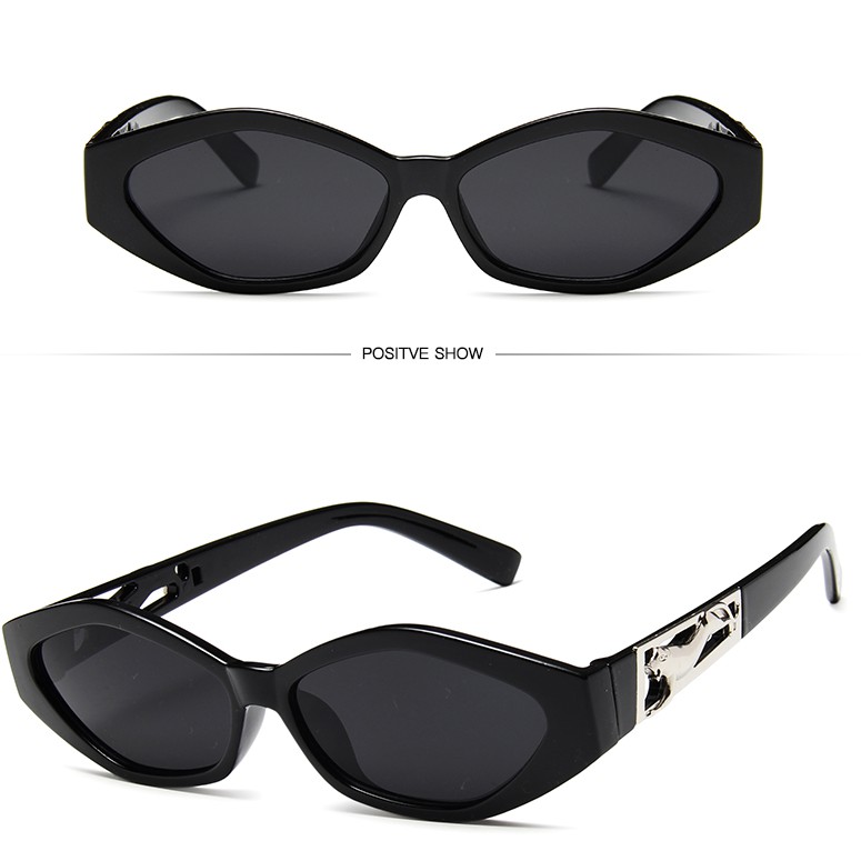 Kính Mát Gọng Oval Phong Cách Retro Cho Nữ