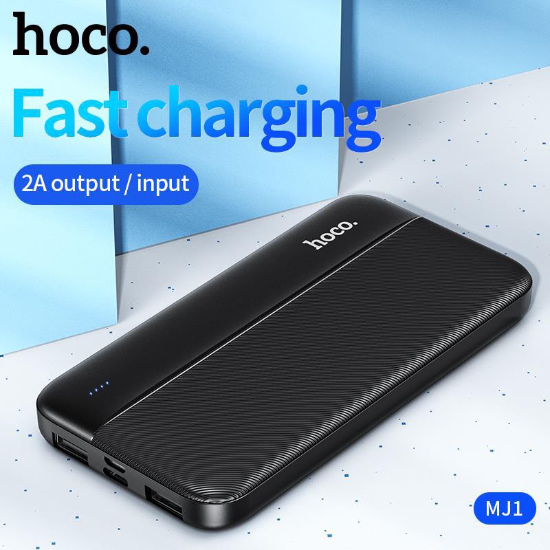 Pin sạc dự phòng Hoco MJ1 Fast energy 10000mAh 2 cổng Input/Output max 2A - Hãng phân phối chính thức