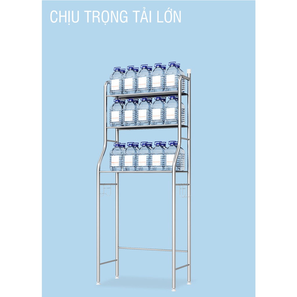 Kệ để đồ bồn vệ sinh và máy giặt trong nhà tắm inox 304 cao cấp - VKIT