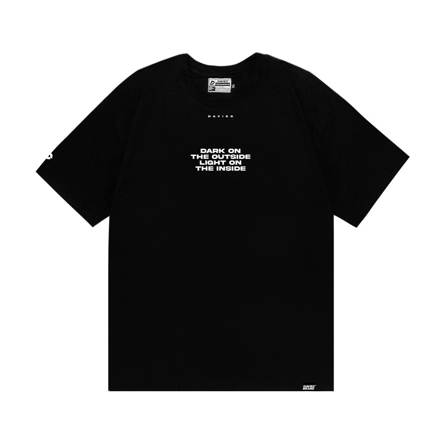 Áo thun nam form rộng tay lỡ màu đen DAVIES Daviesism SS2 local brand
