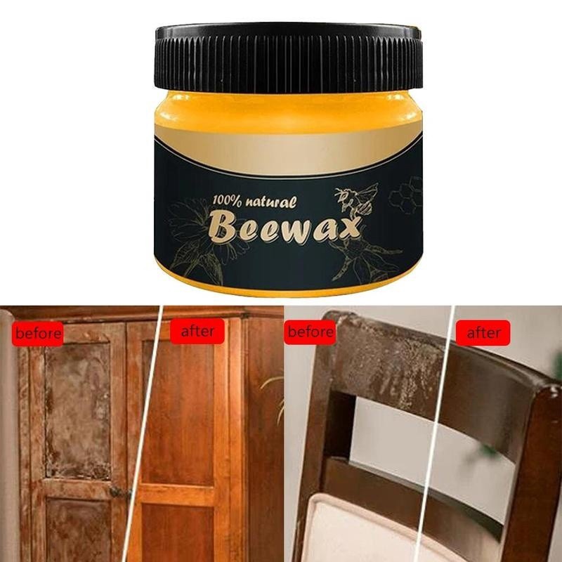 Sáp ong đánh bóng đồ gỗ beewax - Được làm từ sáp ong tự nhiên, có tác dụng xóa các vết xước nhỏ, làm mới đồ gỗ