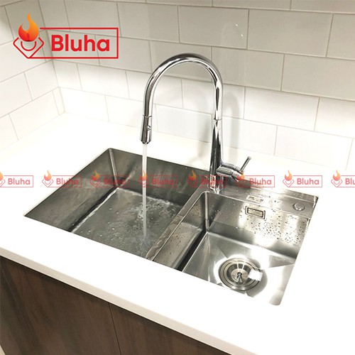 Vòi rửa bát rút dây Konox KN1901C inox cao cấp bảo hành 5 năm